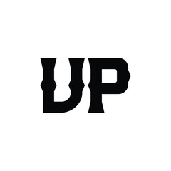 VP monogram logo design letter text name symbol monochrome logotype alphabet character simple logo