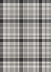 Plaid fabric pattern, blue, brown, cream, seamless for textiles, and for designing clothes, skirts or decorative fabrics. Vector illustration.