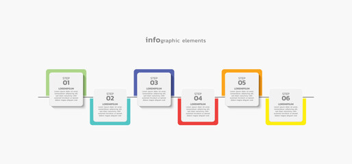 Vector infographic business template colorful design