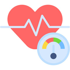 Hypertension Vector Icon Blood Pressure and Heart Health Illustration