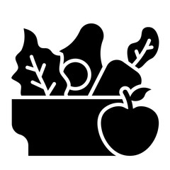 Healthy Food Bowl Icon