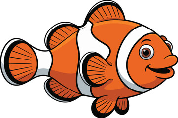 Cartoon clownfish