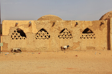 Mosque in the small village in Sahara desert, Mauritania, West Africa