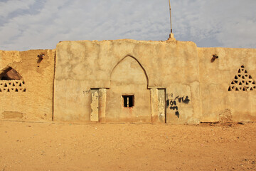 Mosque in the small village in Sahara desert, Mauritania, West Africa