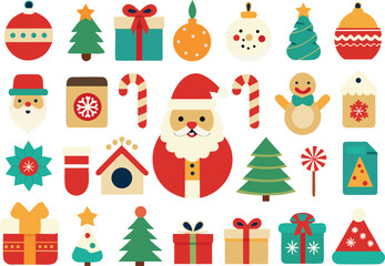 christmas and new year elements