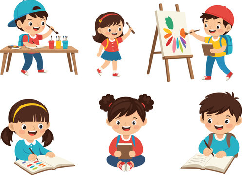 Kid Study Drawing