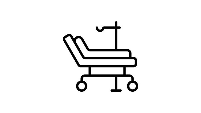Check out our premium line animated icon of hospital bed