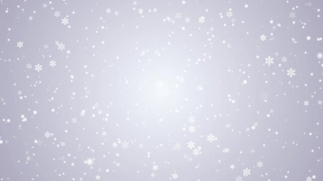 Serene snowing falling down christmas celebrate backgrounds video rendering