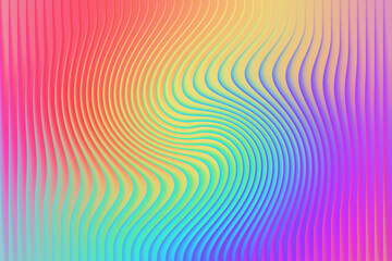 Fototapeta premium Abstract rainbow background with vertical lines and a swirling pattern in the center of the image