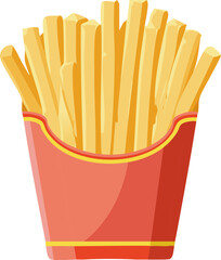 French fries illustration vector