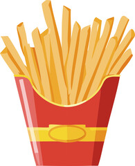 French fries illustration vector