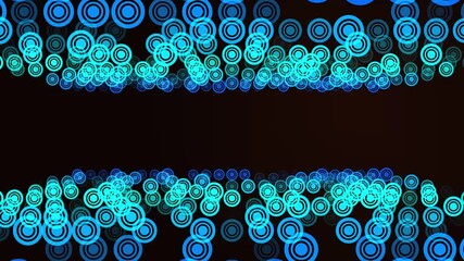 A mesmerizing hologram tunnel made of concentric neon circles — perfect for futuristic scenes. - Powered by Adobe