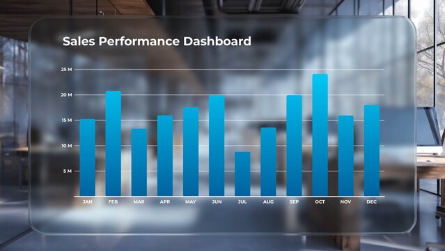 Corporate Glass Bar Chart