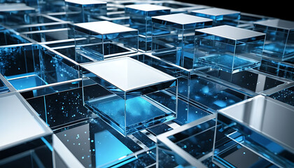 Abstract Cubic Grid: Transparency and Connectivity