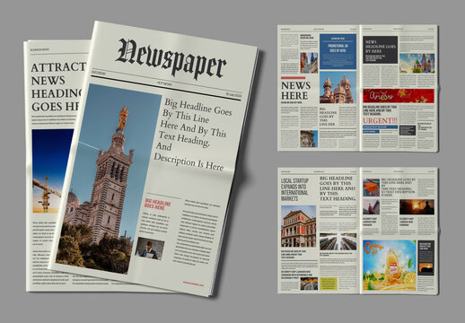 Modern And Editable Newspaper Template Layout
