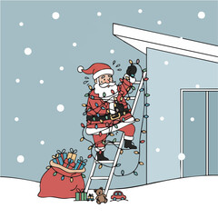 SantaClausLightsEntanglement (サンタクロースとイルミネーションの絡まり)