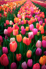 Cultivated 'Strong Gold' tulips