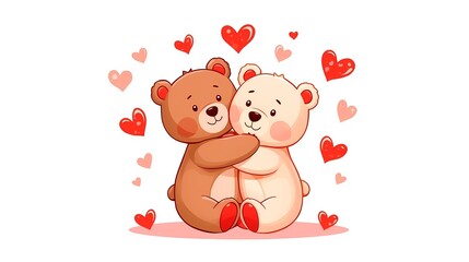 Romantic Teddy Bears &ndash; Valentine&rsquo;s Day Love Symbol