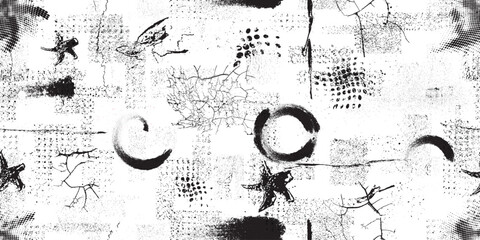 Speckled grungy endless pattern . seamless pattern texture. Grange shapes .Grunge textured . Vector grainy, scratched texture .Screen print endless pattern texture. Print
