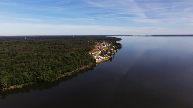 Drone Flying Above Ross Barnett Reservoir
