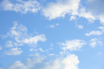 View of blue sky with white clouds