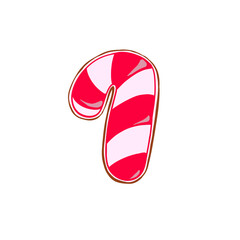 Christmas cake red and whit