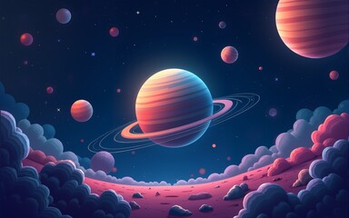 space area banner design. space template themed banner template. High quality