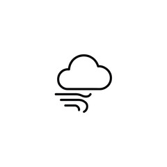 Monoline Windy Cloud Icon
