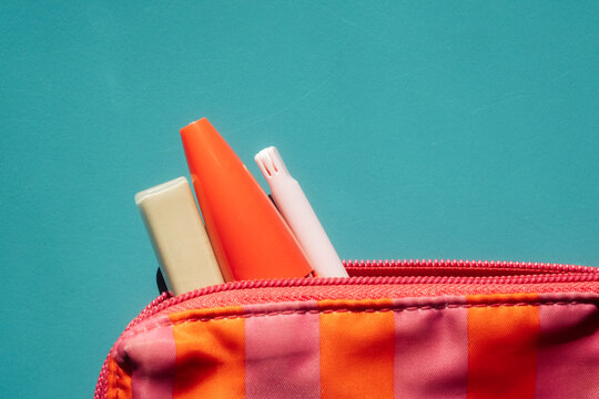 Travel Toiletry Bag with Estrogen and Makeup