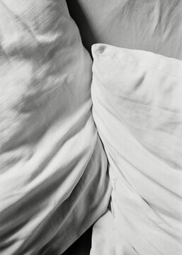 Confortable cushions monochromatic still life