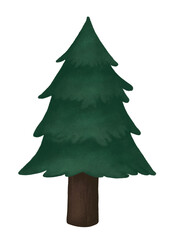 Christmas Trees Clipart Set – Cozy Winter Holiday PNG Collection