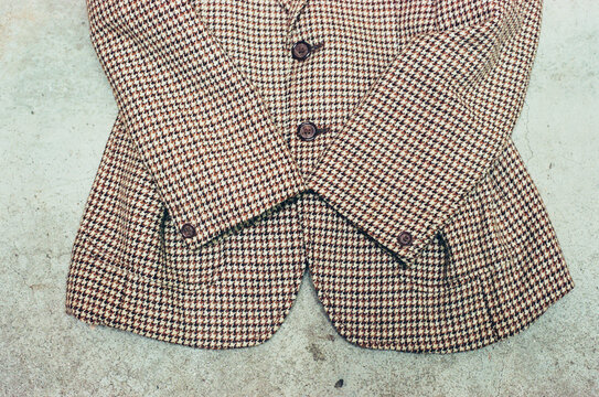 Plaid blazer still life