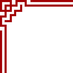 Chinese Corner Line Decoration