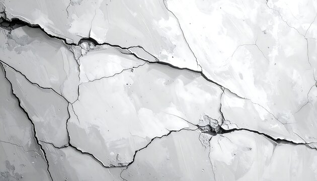 Abstract cracked surface with grayscale marbling, suggesting age and decay, featuring intricate fracture patterns