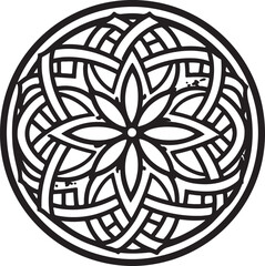 Celtic Floral Mandala Laser Cut Ornament Bundle