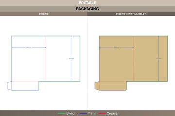 Presentation folder dieline produced by refined vector tracing ensuring printing steadiness packaging fold balanced die line layout builds organized folder with visual appeal