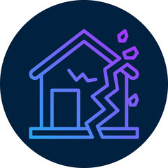 Destroy  icon for bankruptcy , website, application, printing, document, poster design, etc