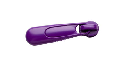 Vibrant purple zipper pull, perfect for adding a pop of color to any DIY sewing or craft project with a modern look and feel