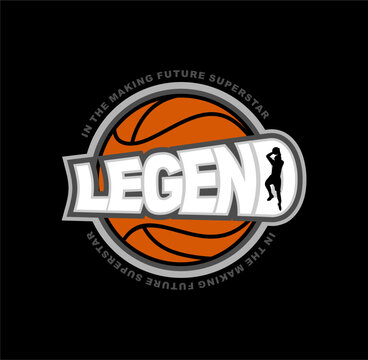 Legend In The Making Superstar design sport basketball vector illustration