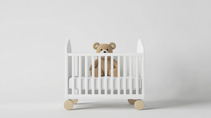 Modern Minimalist Nursery Furniture with smooth lines and cozy tones for a peaceful space