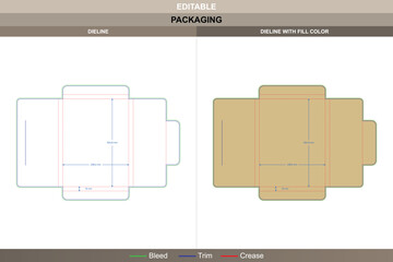 Cardboard folder dieline developed through vector balance refining printing clarity packaging fold die line edges define sturdy cardboard build supporting frequent file use