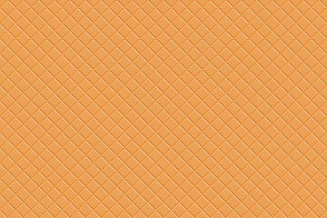 Seamless waffle texture pattern featuring a grid of diamond-shaped cells in warm, golden-brown tones. The surface has a baked, crisp appearance resembling a classic ice cream cone or waffle biscuit.