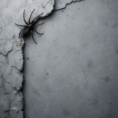 Corner Creep — Spider Web Design with Text Space