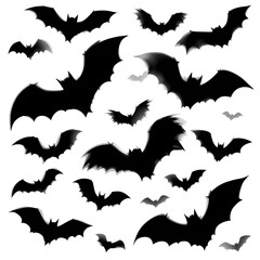 Flight of the Bats — Minimal Halloween Silhouettes