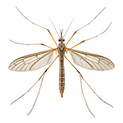 Obraz premium Long-legged crane fly isolated on a transparent background png