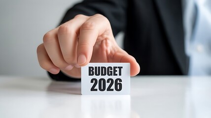 2026 BUDGET, Concept for planning the yearly budget for 2026, representing financial planning and future investments, created with generative ai