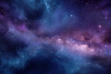 Obraz premium Stardust glimmers in a vast space background filled with shining stars and vibrant cosmic colors revealing the beauty of the universe at night