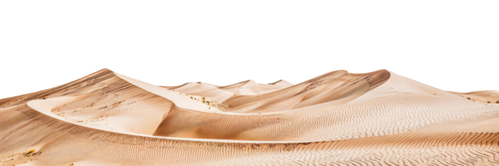 sand dunes landscape, transparent background