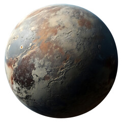 Naklejka premium Ancient rocky planet isolated on a transparent background png