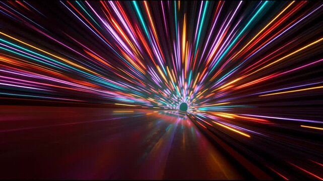 Abstract Colorful Bokeh Lights Background